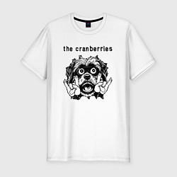 Футболка slim-fit The Cranberries - rock dog, цвет: белый