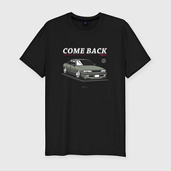 Футболка slim-fit Toyota chaser come back, цвет: черный
