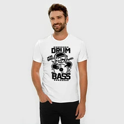 Футболка slim-fit Drum n Bass: More Bass, цвет: белый — фото 2