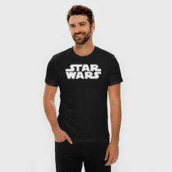 Футболка slim-fit Star wars logo, цвет: черный — фото 2