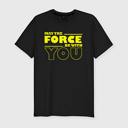 Футболка slim-fit May the force be with you Star wars, цвет: черный