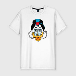 Футболка slim-fit Скрудж, цвет: белый
