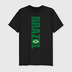 Футболка slim-fit Brazil Football, цвет: черный