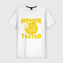 Мужская slim-футболка Homer tested