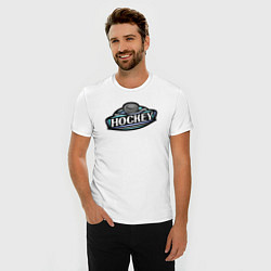 Футболка slim-fit Hockey sport, цвет: белый — фото 2