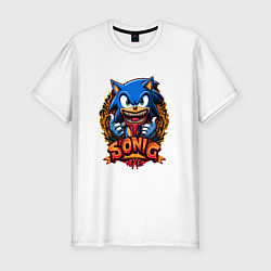 Футболка slim-fit Sonicexe, цвет: белый