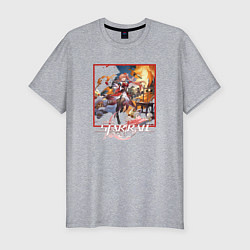 Футболка slim-fit Гуйнайфэнь, цвет: меланж