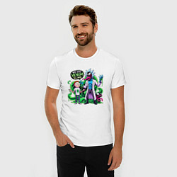 Футболка slim-fit We are Venom slime - Rick and Morty, цвет: белый — фото 2