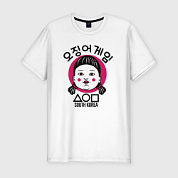 Футболка slim-fit South Korea girl, цвет: белый