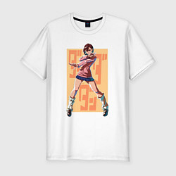 Футболка slim-fit Momo Ayase, цвет: белый