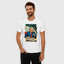 Футболка slim-fit Trump - we are Venom meme, цвет: белый — фото 2
