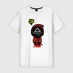 Футболка slim-fit Squid game killer, цвет: белый