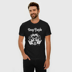 Футболка slim-fit Deep Purple rock dog, цвет: черный — фото 2