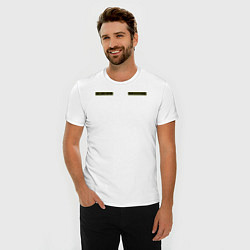 Футболка slim-fit Шеврон: уже сил 0 - дедушка, цвет: белый — фото 2