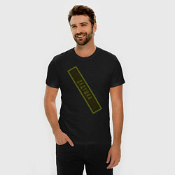 Футболка slim-fit Дедушка - шеврон, цвет: черный — фото 2