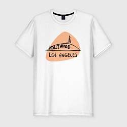 Футболка slim-fit Hollywood Los Angeles, цвет: белый