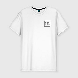 Футболка slim-fit Mr - Couple - парный товар, цвет: белый