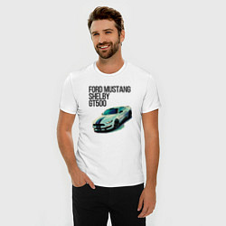 Футболка slim-fit Ford gt500, цвет: белый — фото 2