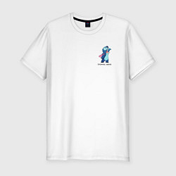 Футболка slim-fit Стич тронула меня, цвет: белый