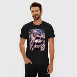 Футболка slim-fit Горничная-куноити, цвет: черный — фото 2