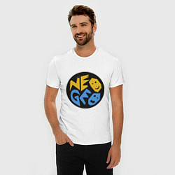 Футболка slim-fit Neo geo logo, цвет: белый — фото 2