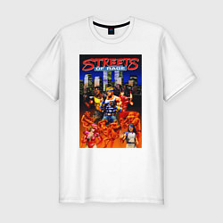 Футболка slim-fit Streets of rage - bare knuckle, цвет: белый
