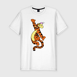 Футболка slim-fit Винни пух - тигра, цвет: белый