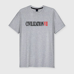 Футболка slim-fit Civilization VII, цвет: меланж
