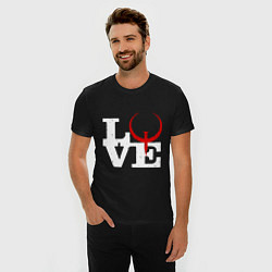 Футболка slim-fit Люблю quake, цвет: черный — фото 2