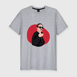 Футболка slim-fit Телохранитель в костюме, цвет: меланж