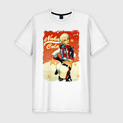 Футболка slim-fit Fallout - nuka cola playbill, цвет: белый