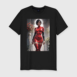 Футболка slim-fit Ада Вонг из Resident Evil, цвет: черный