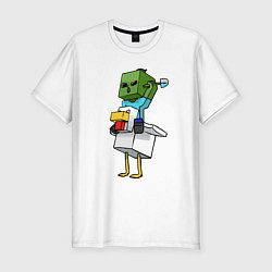 Футболка slim-fit Chicken Jockey, цвет: белый