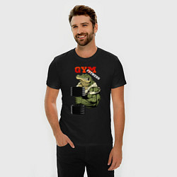 Футболка slim-fit GYM fitness - crocodile, цвет: черный — фото 2