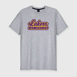 Футболка slim-fit Basketball LA Lakers, цвет: меланж