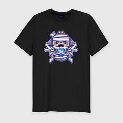 Футболка slim-fit Маленький геймер, цвет: черный