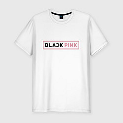 Футболка slim-fit Blackpink - emblem of group of South Korea, цвет: белый