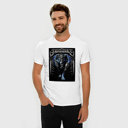 Футболка slim-fit Metallica thrash metal style - wolf, цвет: белый — фото 2