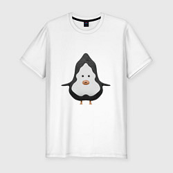 Футболка slim-fit Cartoon penguin character, цвет: белый