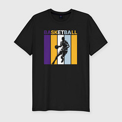 Футболка slim-fit Play basketball, цвет: черный