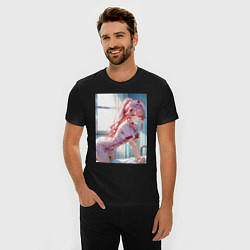 Футболка slim-fit Медсестричка позаботится о тебе, цвет: черный — фото 2