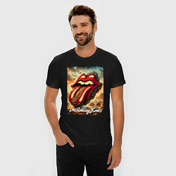 Футболка slim-fit Rolling Stones - logo transformation, цвет: черный — фото 2