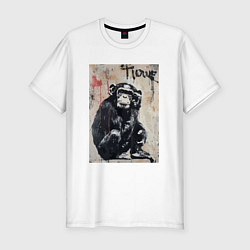Футболка slim-fit Style monkey, цвет: белый