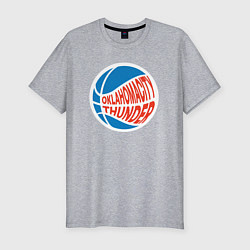 Футболка slim-fit Oklahoma Thunder, цвет: меланж