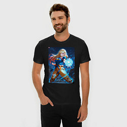 Футболка slim-fit Марин Китагава косплей Dragon Ball, цвет: черный — фото 2