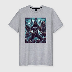 Футболка slim-fit Metallica - thrash metal, цвет: меланж