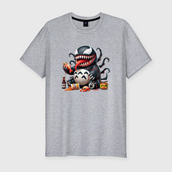 Футболка slim-fit Вентоторо - коллаба, цвет: меланж