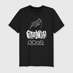 Футболка slim-fit Сектор газа подпись Юрия Хоя, цвет: черный