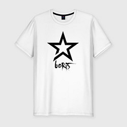 Футболка slim-fit Boris -star, цвет: белый