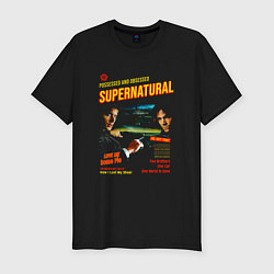 Футболка slim-fit Сверхъестественное Possessed and obsessed, цвет: черный